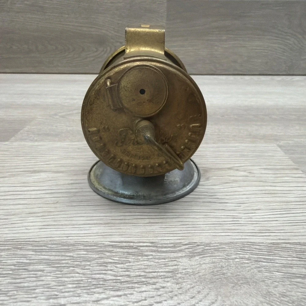 PREMIER Carbide Miners Light Untested & Auto-lite Brass Lamp Fuel Container VTG
